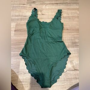 Aerie one piece green swim suit. Size medium long.